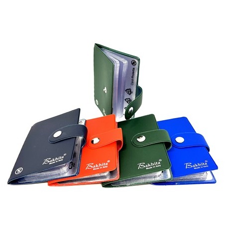 PORTA CARD - Art.127 - Porta card protette con bottone Made in Italy