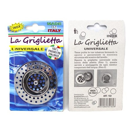 ACCESSORI CASALINGHI - Art.182 - GRIGLIETTA Universale Inox Made in Italy