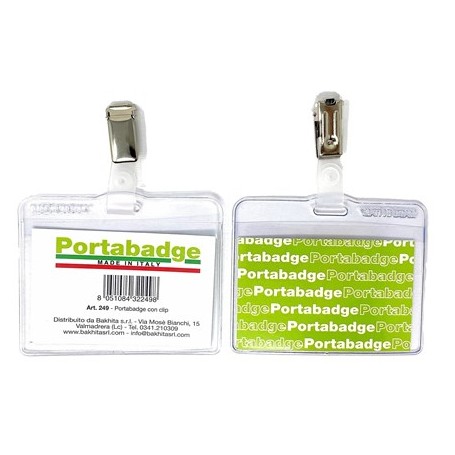 PORTA CARD - Art.249 - Portabadge morbido Made in Italy