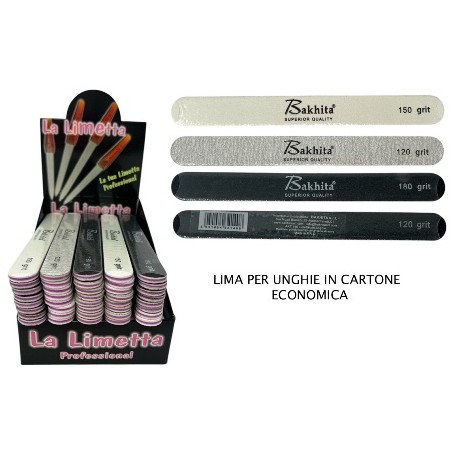 LIMETTE PER UNGHIE - Art.140 - LIMETTE IN CARTONE ECONOMICHE