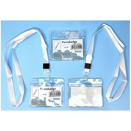 PORTA CARD - Art.152 - PORTABADGE MORBIDO CON CORDINA