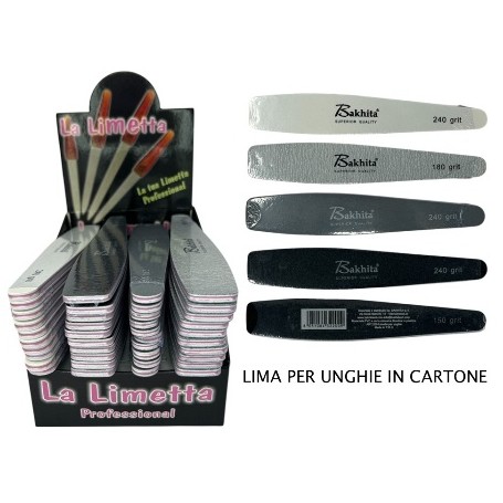 LIMETTE PER UNGHIE - Art.200 - LIMETTE IN CARTONE SUPERIOR QUALITY