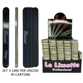 LIMETTE PER UNGHIE - Art.138 - LIMETTA IN CARTONE NERA