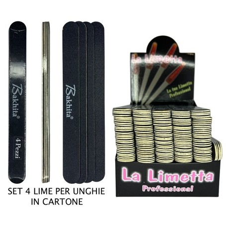 LIMETTE PER UNGHIE - Art.138 - LIMETTA IN CARTONE NERA