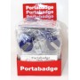 PORTA CARD - Art.196 - PORTABADGE A RULLO RIGIDO - CON CORDINA