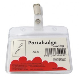 PORTA CARD - Art.049 - PORTABADGE CON CLIPS